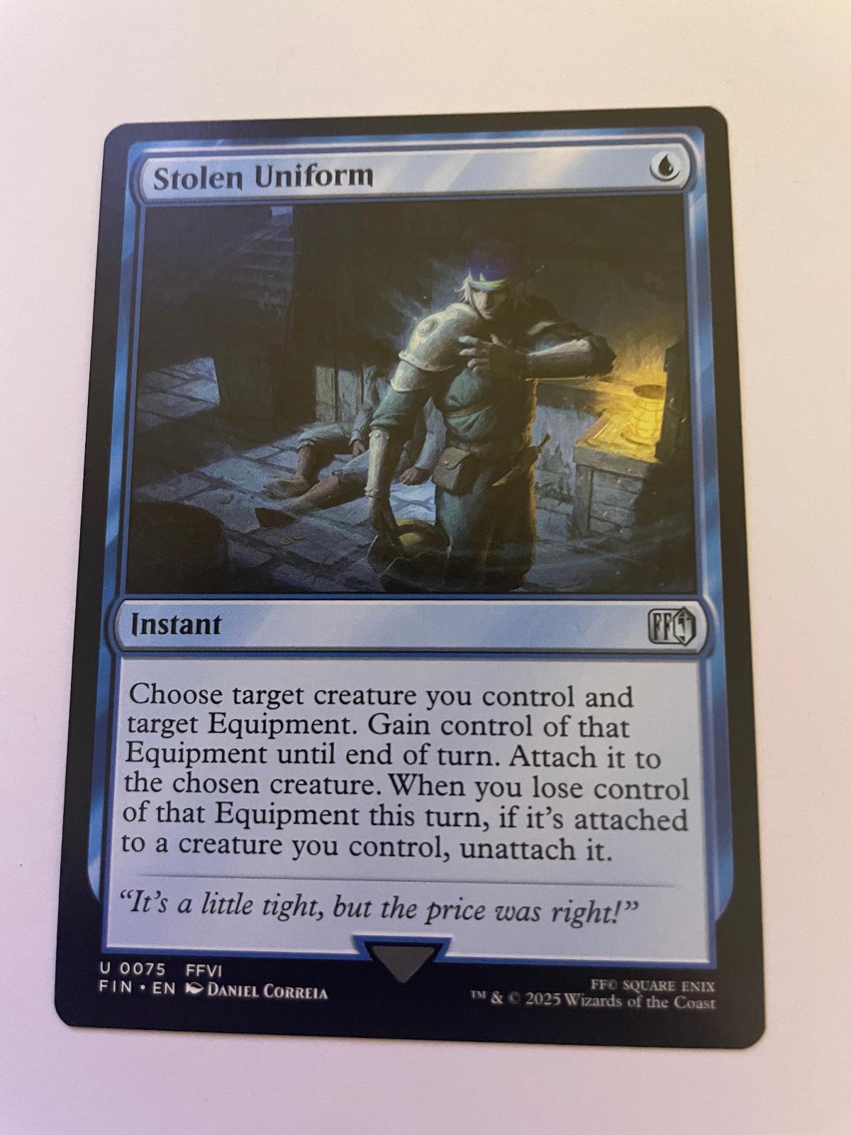 Stolen Uniform 75 Uncommon FINAL FANTASY Magic: The Gathering Near Mint