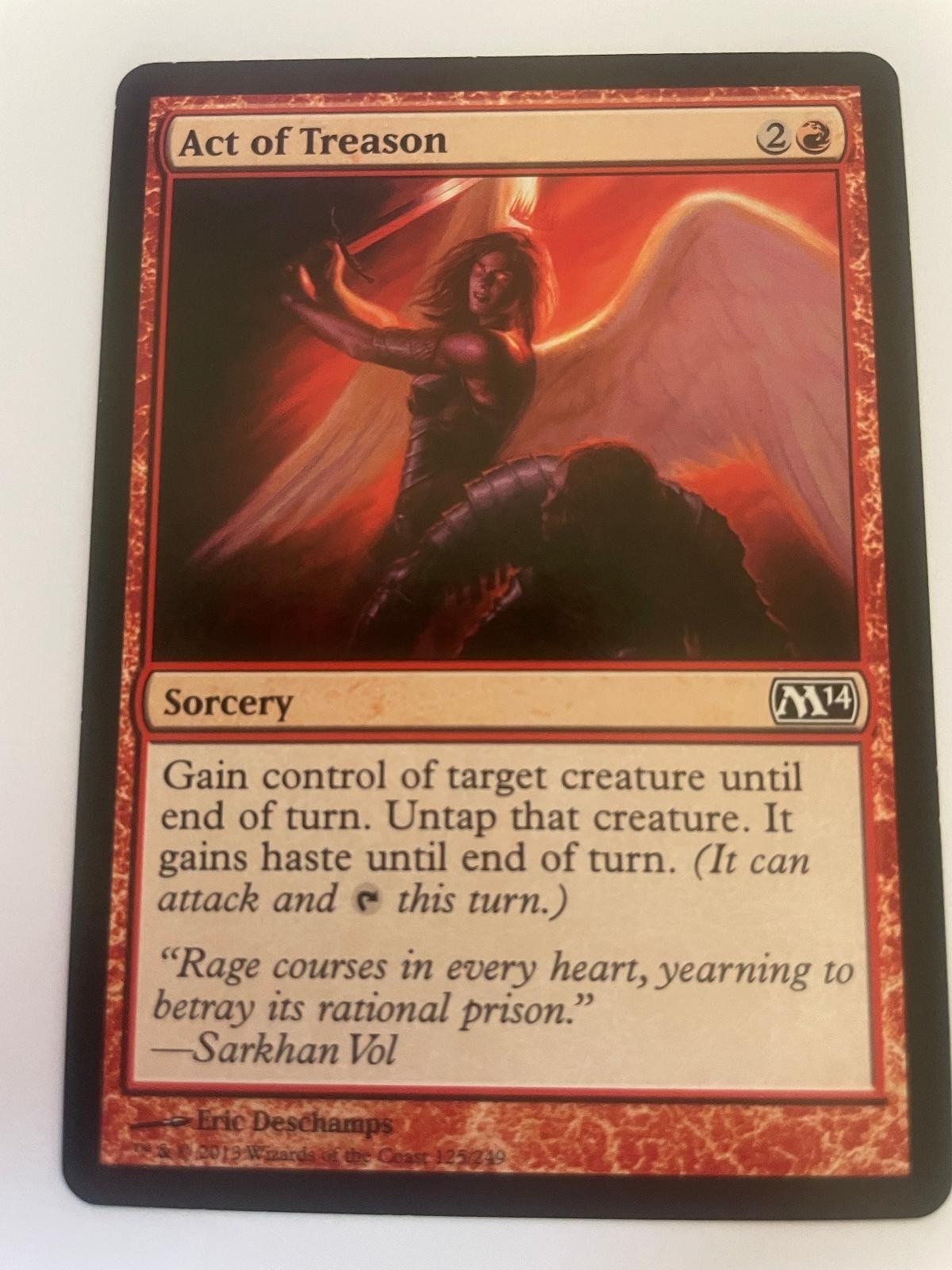Act of Treason 121 Common Magic 2012 (M12) Magic: The Gathering Near Mint
