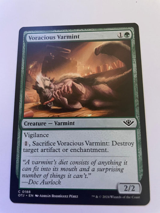 Voracious Varmint 188 Common Outlaws of Thunder Junction Magic: The Gathering NM