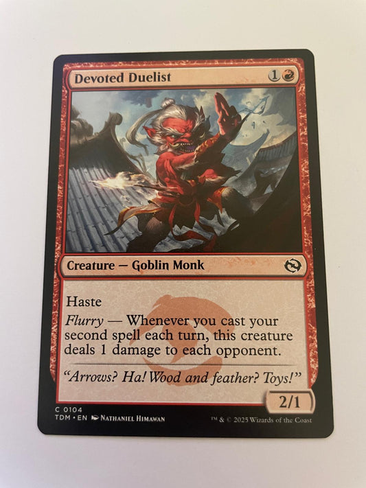 Devoted Duelist 104 Common Tarkir: Dragonstorm Magic: The Gathering Near Mint