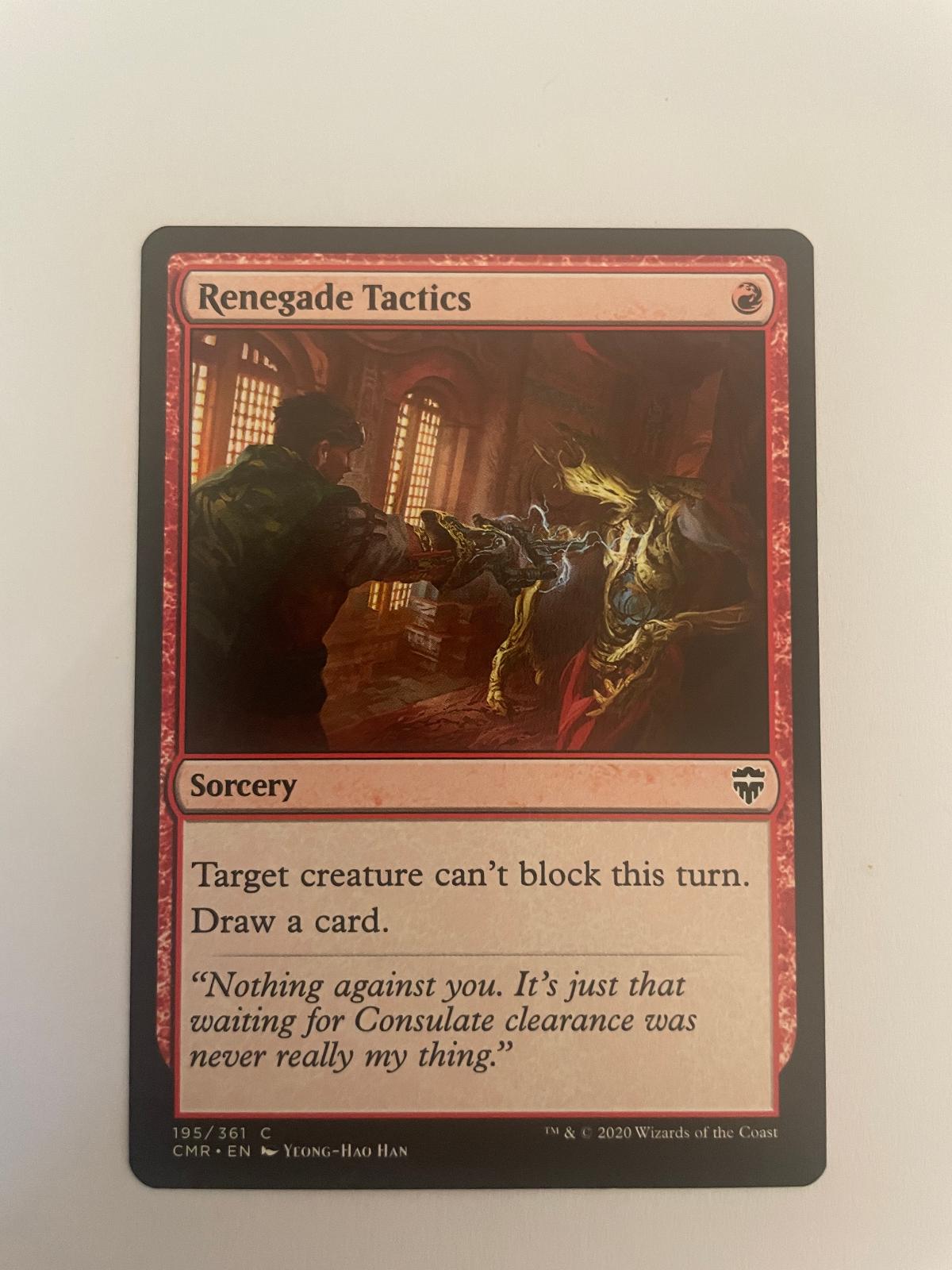 Renegade Tactics 195 Commander Legends CMR NM