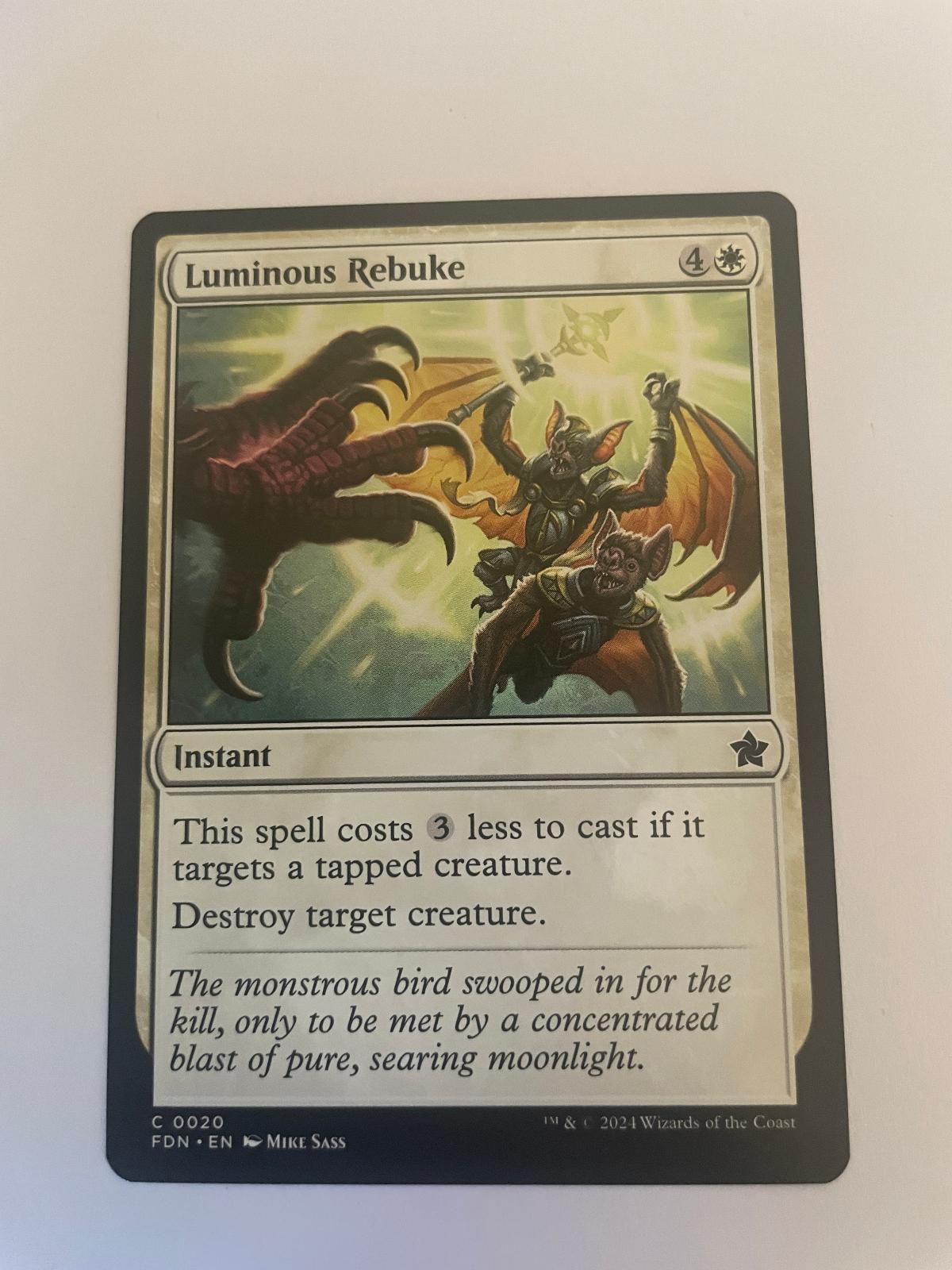 Luminous Rebuke 20 Foundations FDN NM