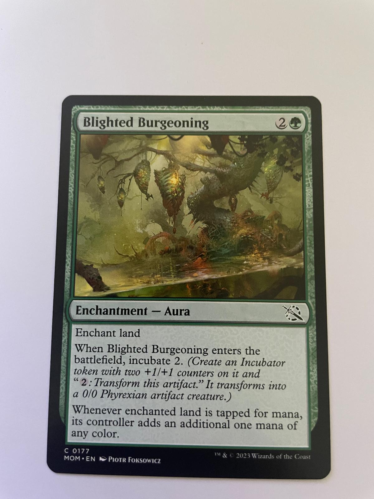 Blighted Burgeoning 177 Common March of the Machine Magic: The Gathering NM