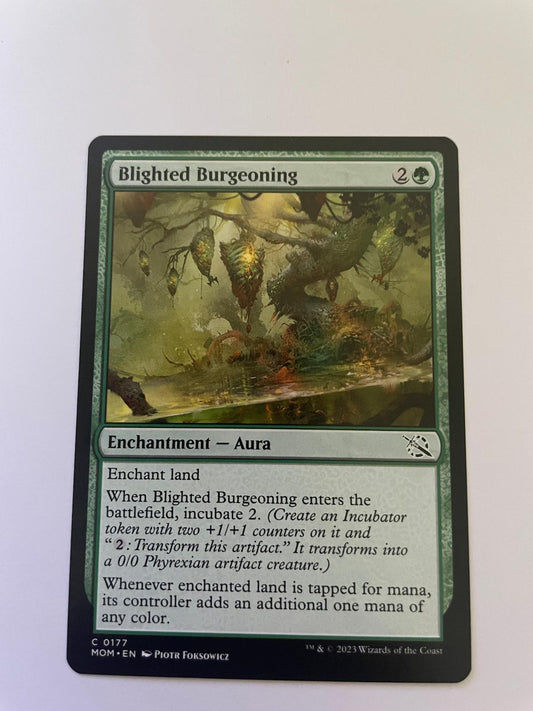 Blighted Burgeoning 177 Common March of the Machine Magic: The Gathering NM