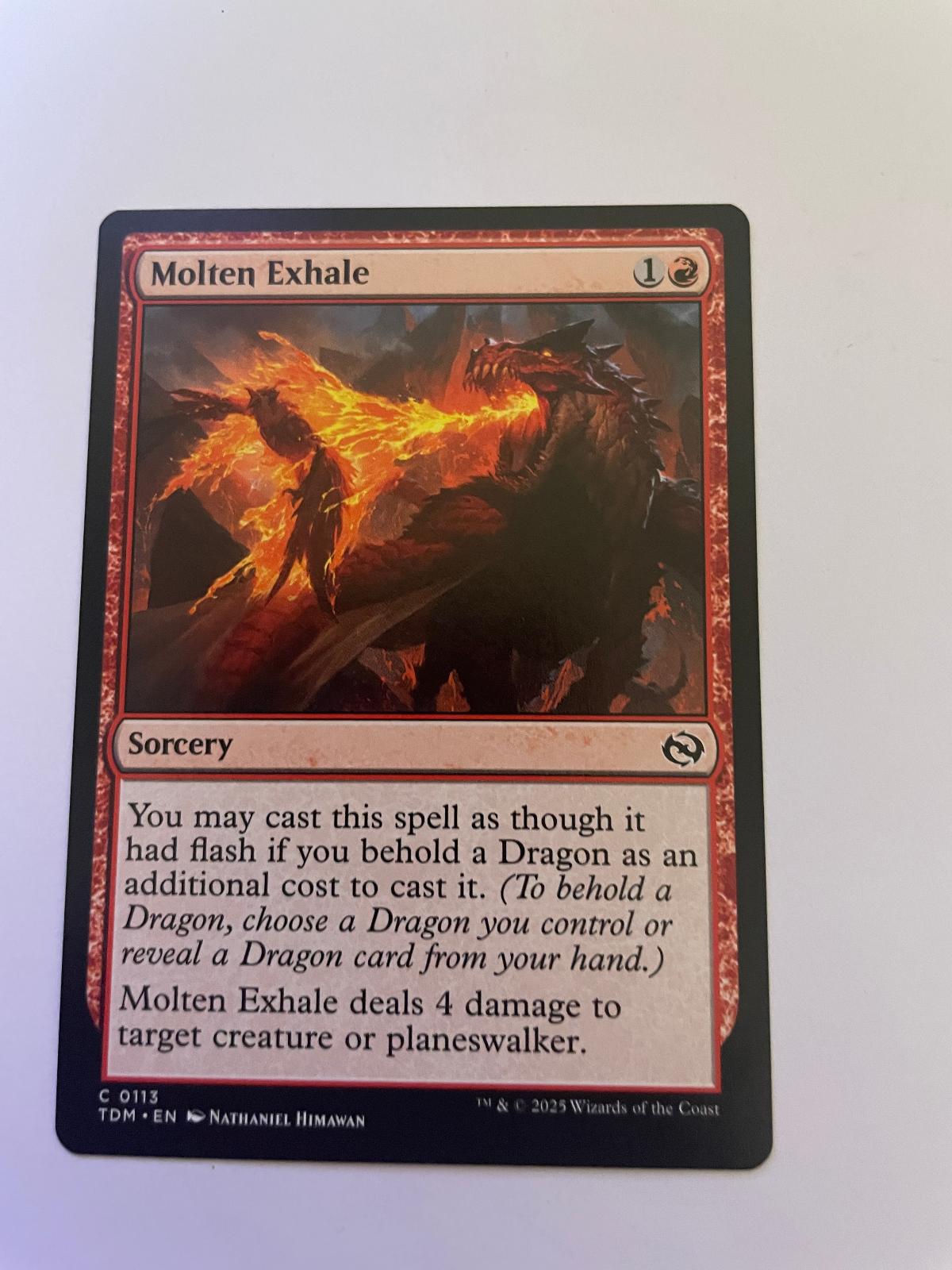 Molten Exhale 113 Common Tarkir: Dragonstorm Magic: The Gathering Near Mint