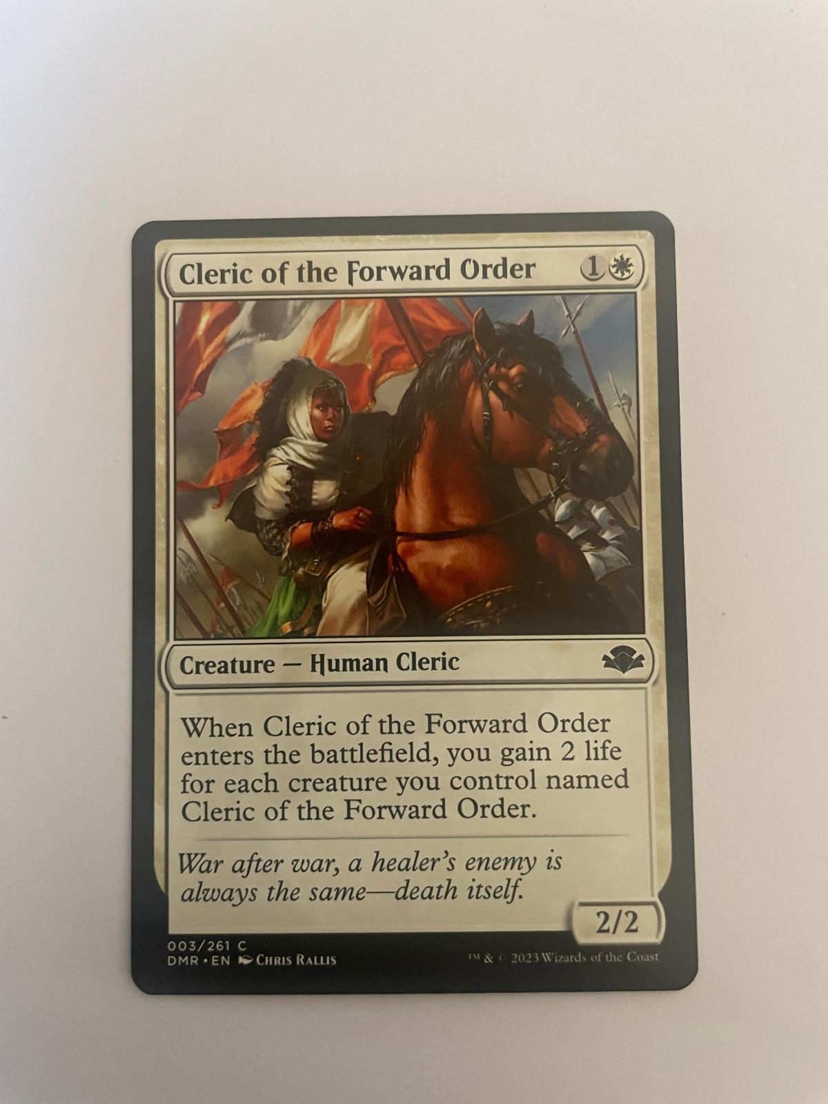 Cleric of the Forward Order 3 Dominaria Remastered DMR NM