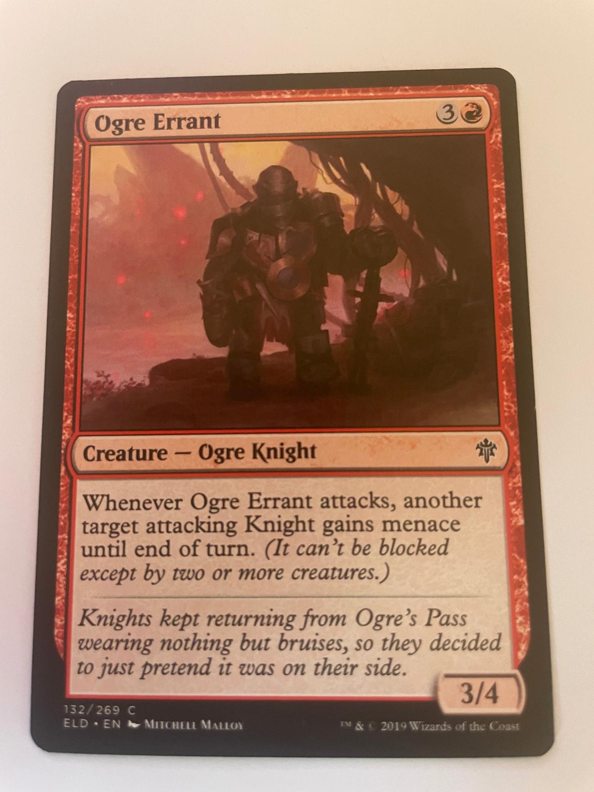 Ogre Errant 132 Common Throne of Eldraine Magic: The Gathering Near Mint