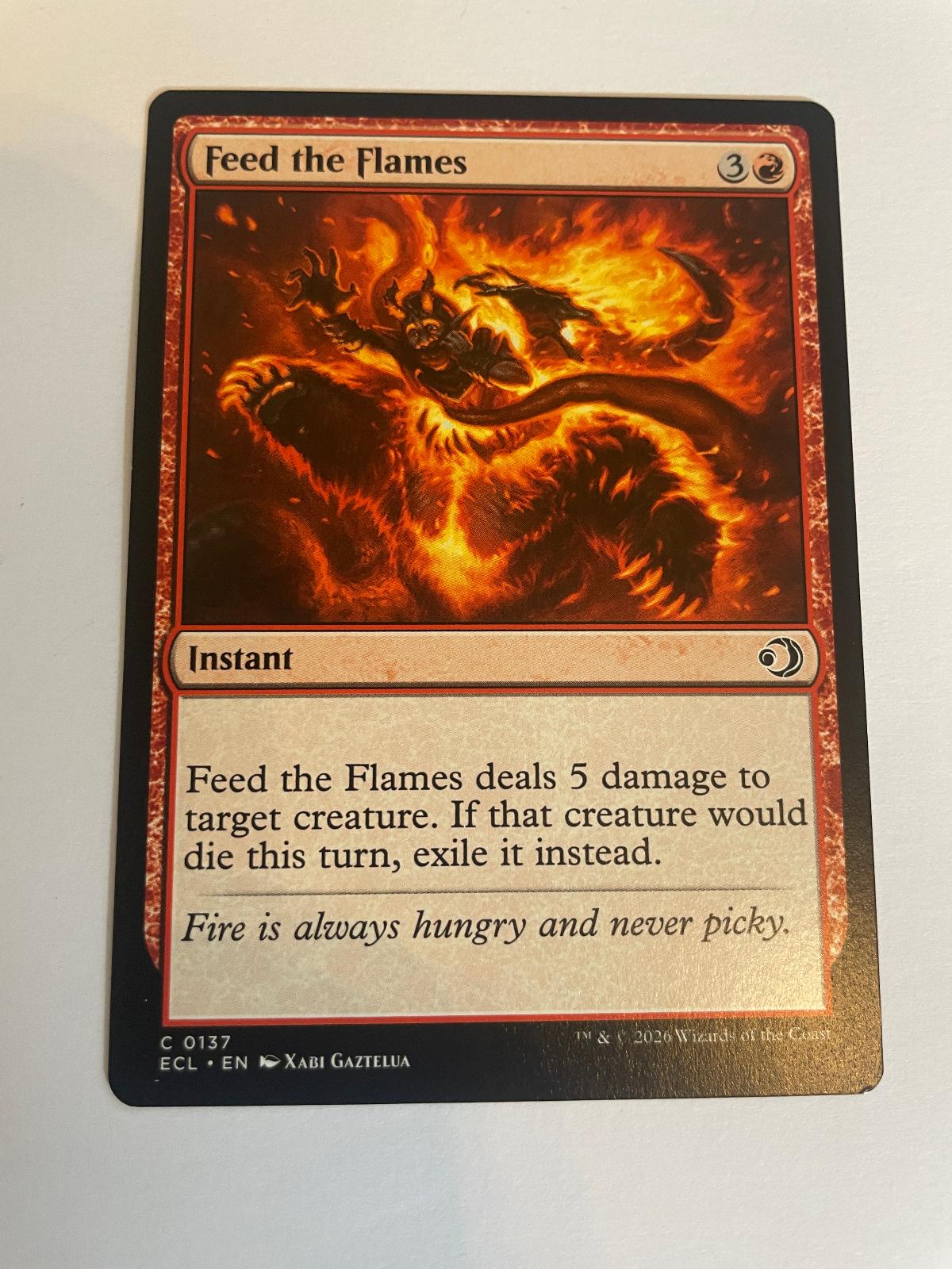 Feed the Flames 137 Lorwyn Eclipsed ECL NM