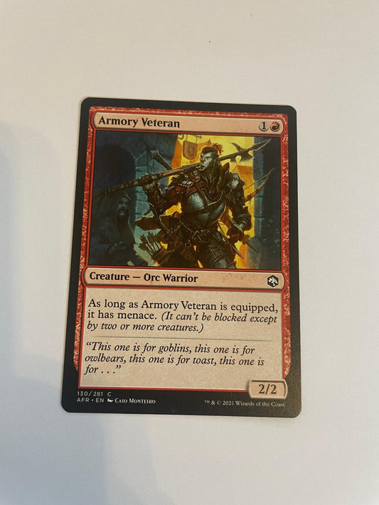 Armory Veteran 130 Adventures in the Forgotten Realms NM