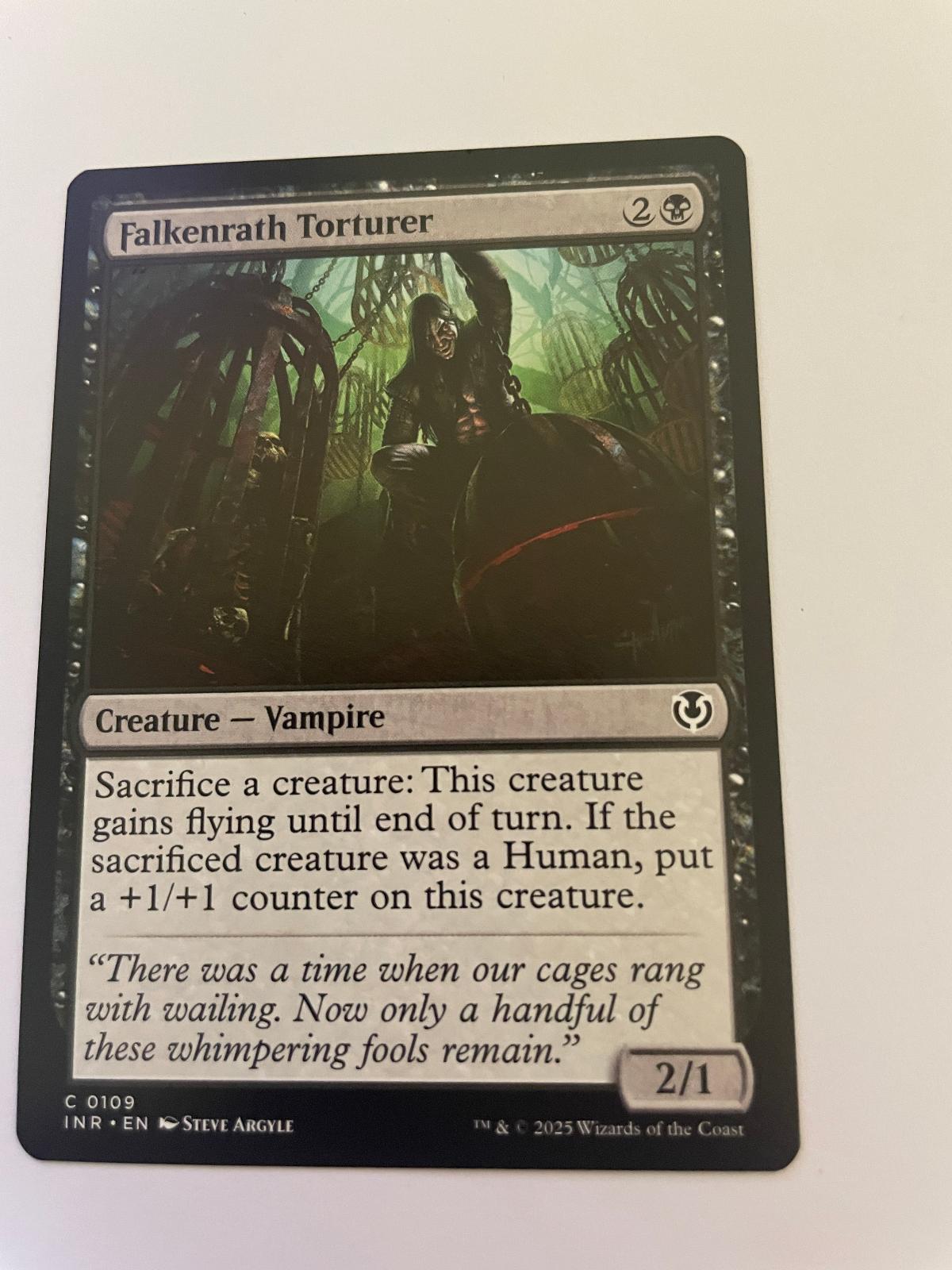 Falkenrath Torturer 109 Common Innistrad Remastered Magic: The Gathering NM