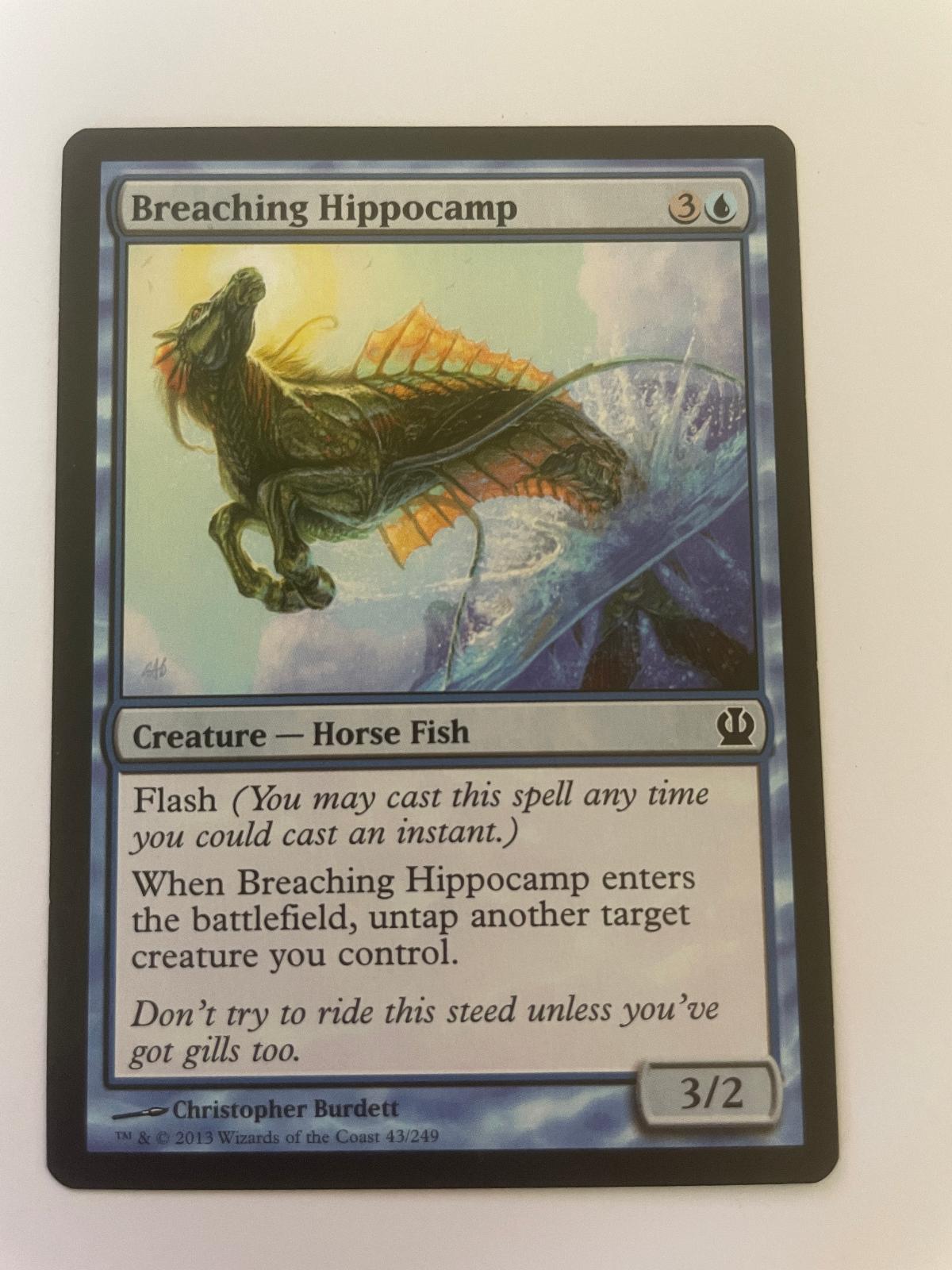 Breaching Hippocamp 43 Common Theros Magic: The Gathering Near Mint