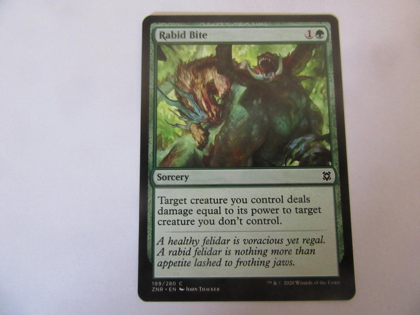 Rabid Bite 199 Zendikar Rising NM