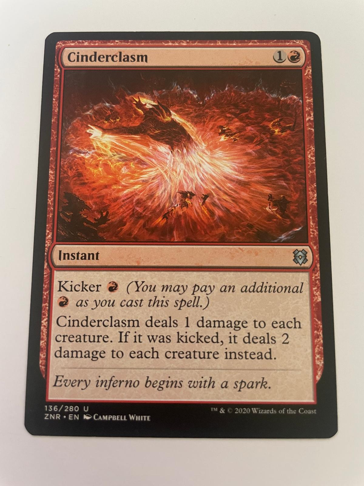 Cinderclasm 136 Uncommon Zendikar Rising Magic: The Gathering Near Mint