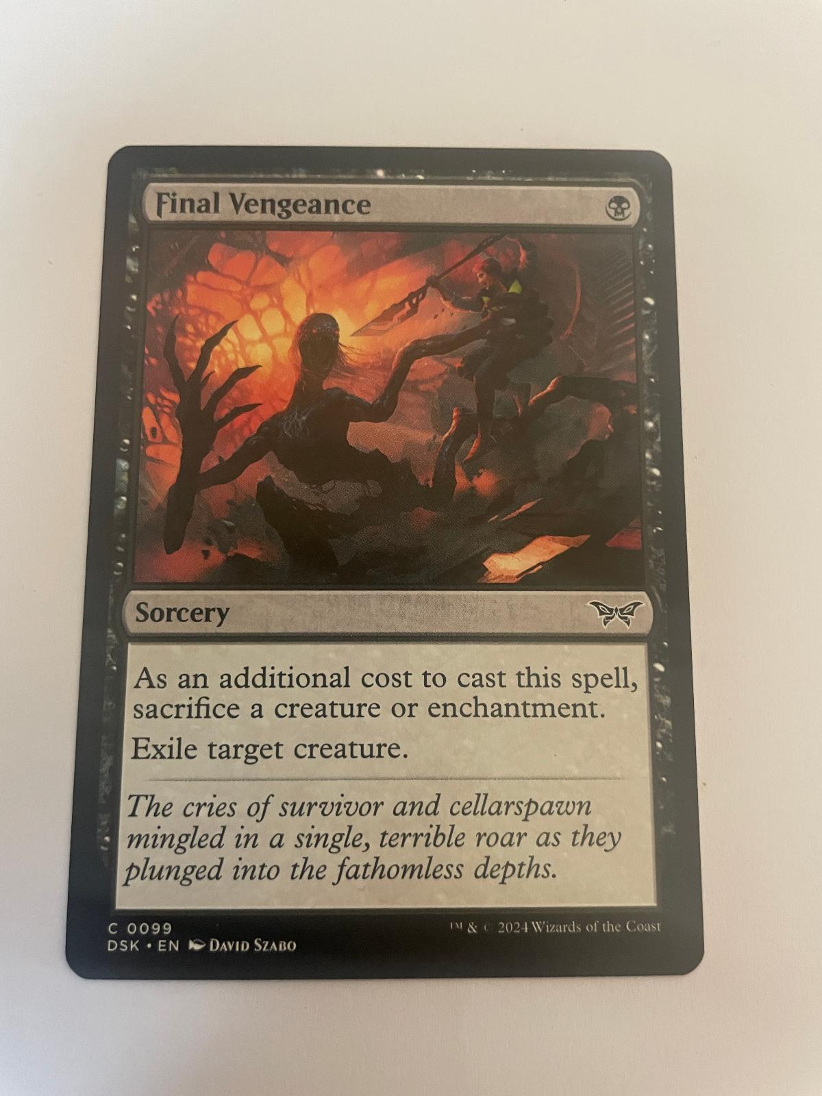 Final Vengeance 99 Duskmourn: House of Horror DSK NM