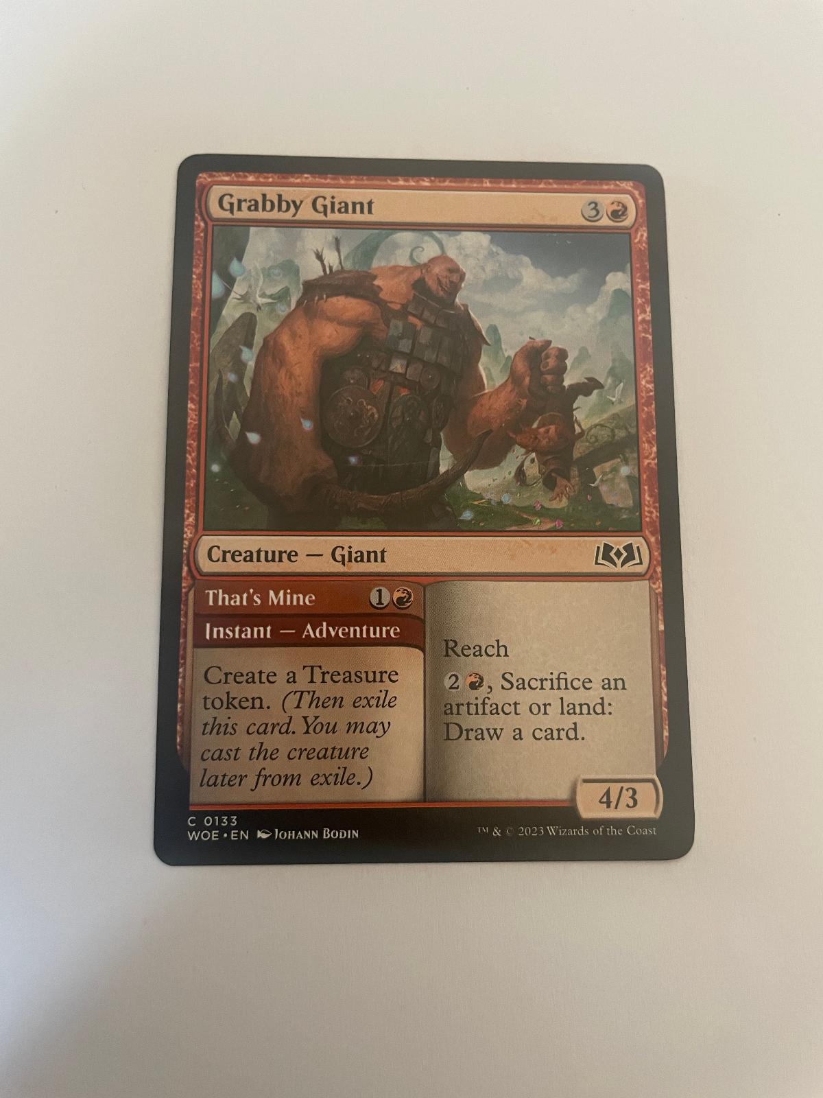 Grabby Giant 133 Wilds of Eldraine WOE NM
