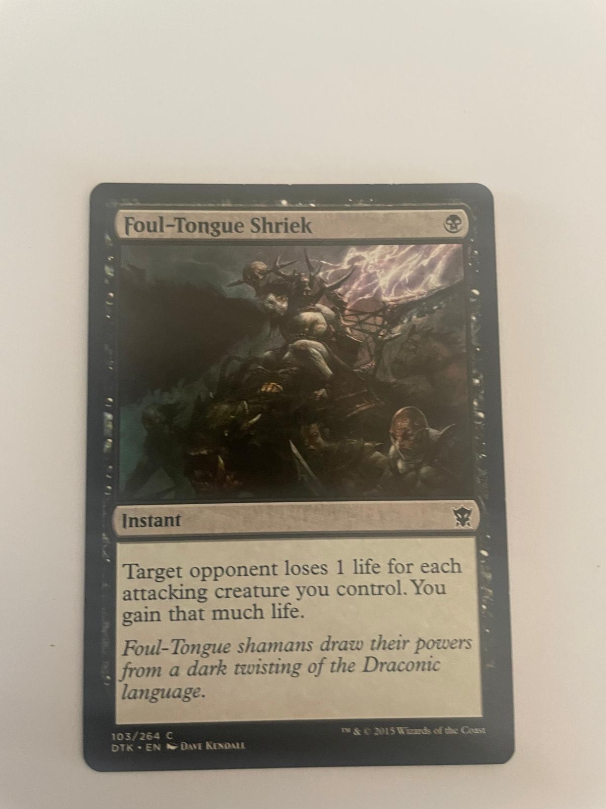 Foul-Tongue Shriek 103 Dragons of Tarkir DTK NM