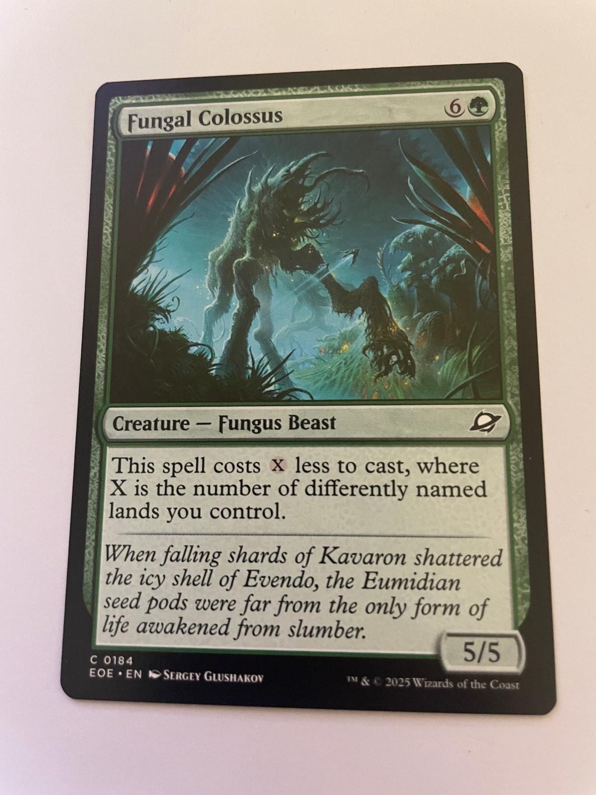 Fungal Colossus 184 Common Edge of Eternities Magic: The Gathering Near Mint