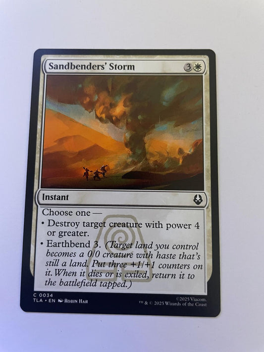 Sandbenders' Storm 34 Common Avatar: The Last Airbender Magic: The Gathering NM