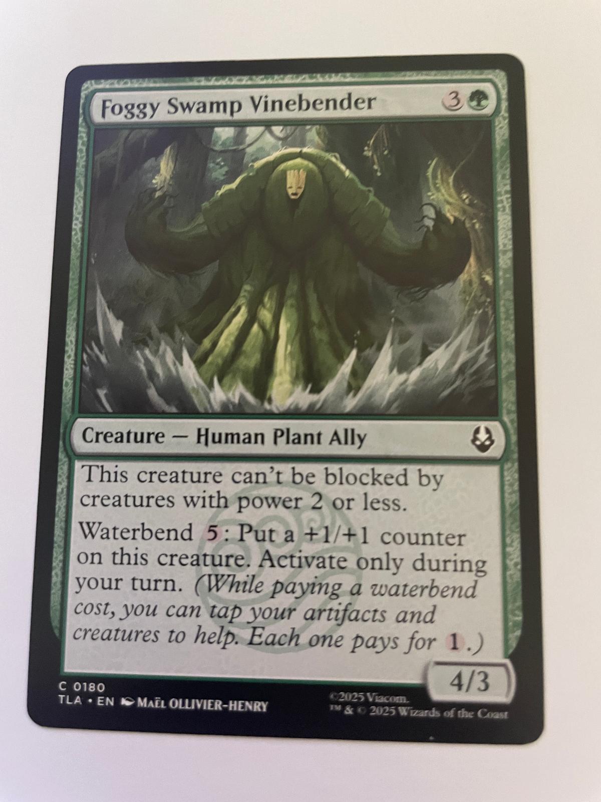 Foggy Swamp Vinebender 180 Avatar: The Last Airbender Magic: The Gathering NM