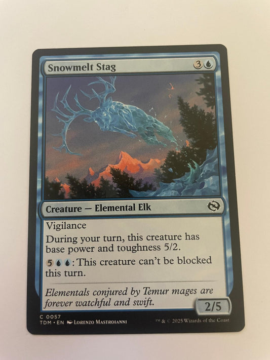 Snowmelt Stag 57 Common Tarkir: Dragonstorm Magic: The Gathering Near Mint
