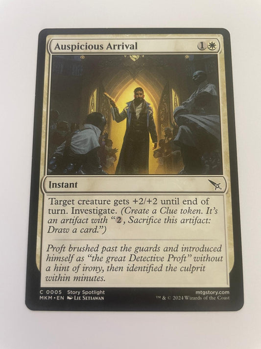 Auspicious Arrival 5 Common Murders at Karlov Manor Magic: The Gathering NM