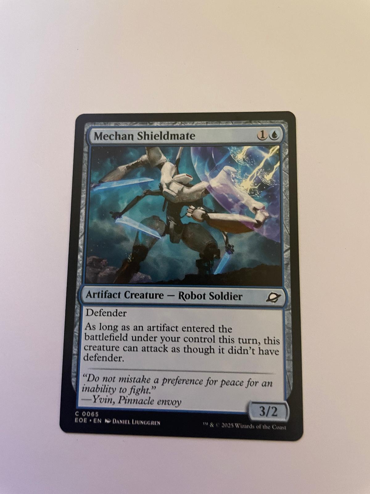 Mechan Shieldmate 65 Common Edge of Eternities Magic: The Gathering Near Mint