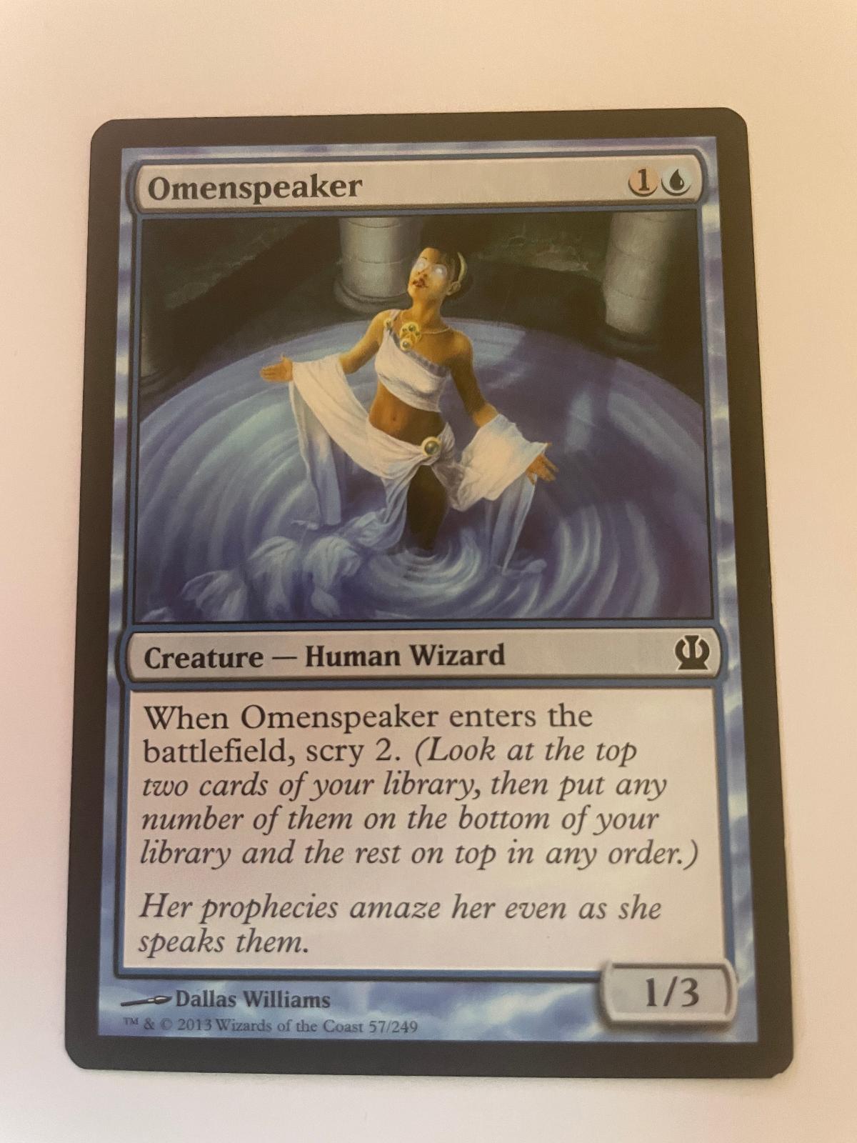 Omenspeaker 57 Common Theros Magic: The Gathering Near Mint