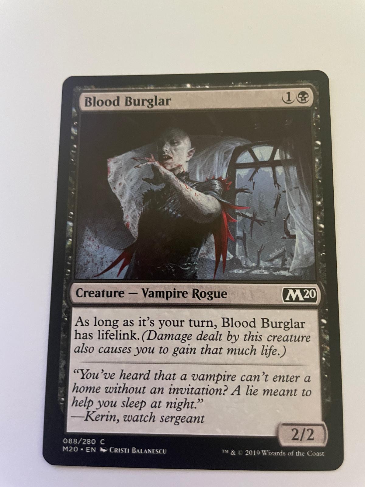 Blood Burglar 88 Common Core Set 2020 Magic: The Gathering Near Mint