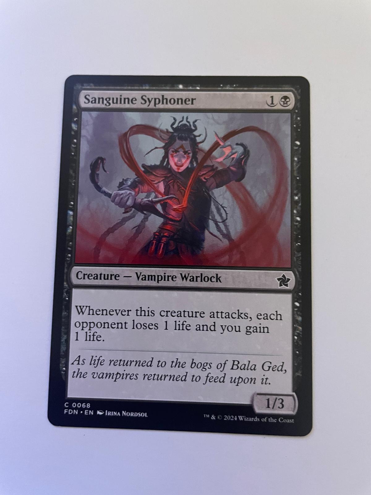 Sanguine Syphoner 68 Common Foundations Magic: The Gathering Near Mint
