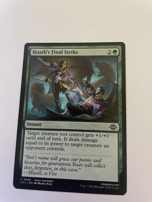 Huatli's Final Strike 190 The Lost Caverns of Ixalan Magic: The Gathering NM