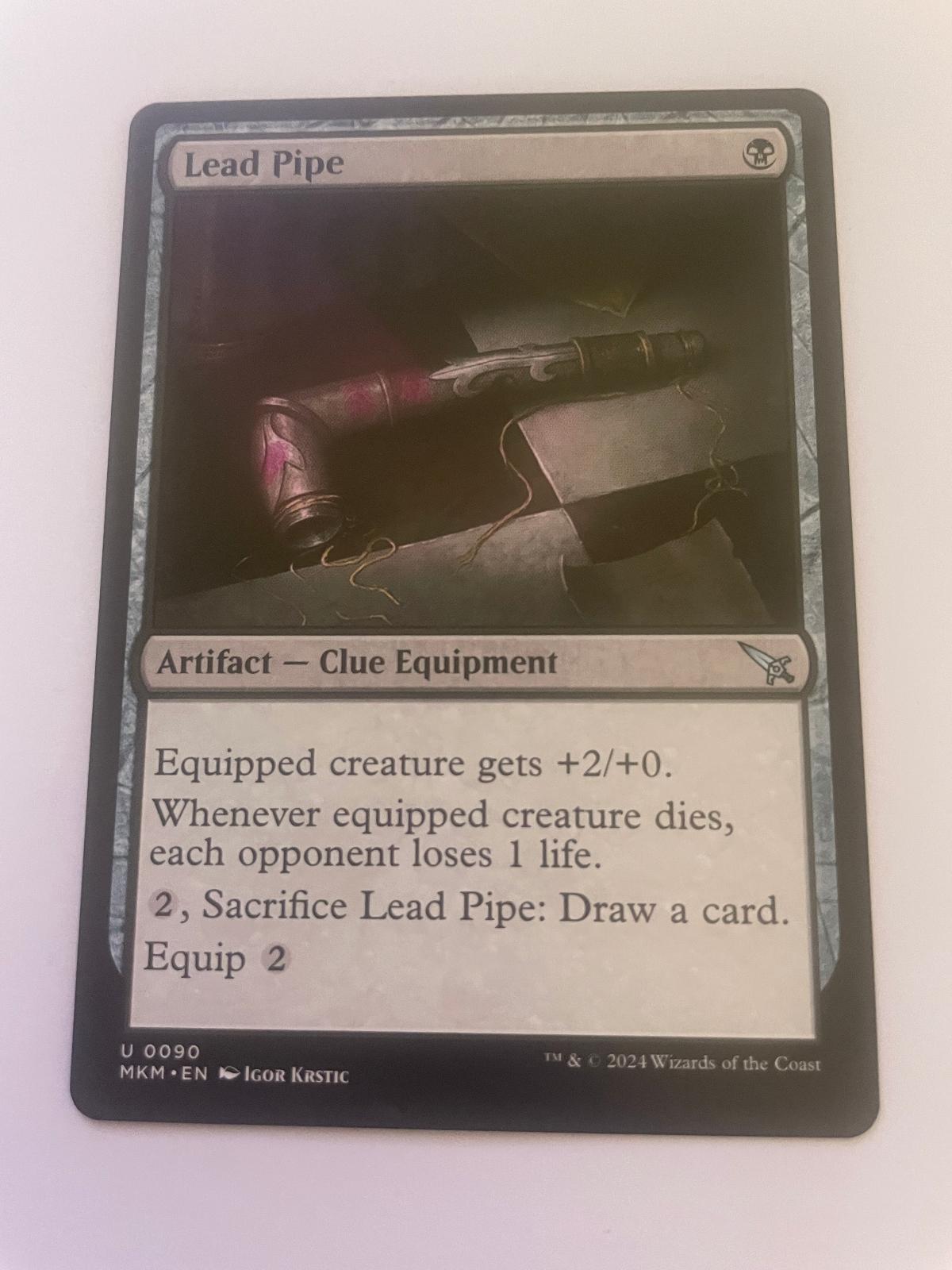 Lead Pipe 90 Uncommon Murders at Karlov Manor Magic: The Gathering Near Mint