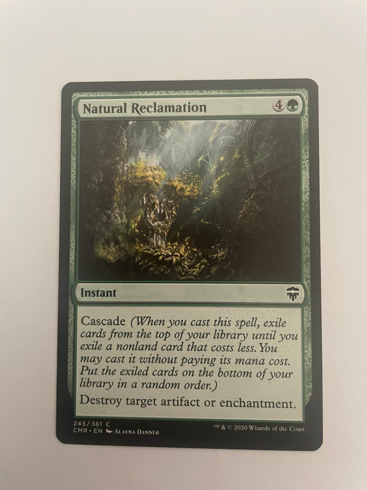 Natural Reclamation 245 Commander Legends CMR NM