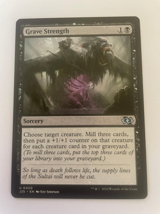Grave Strength 450 Uncommon Foundations Jumpstart Magic: The Gathering Near Mint