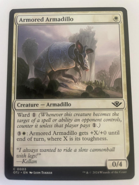 Armored Armadillo 3 Common Outlaws of Thunder Junction Magic: The Gathering NM