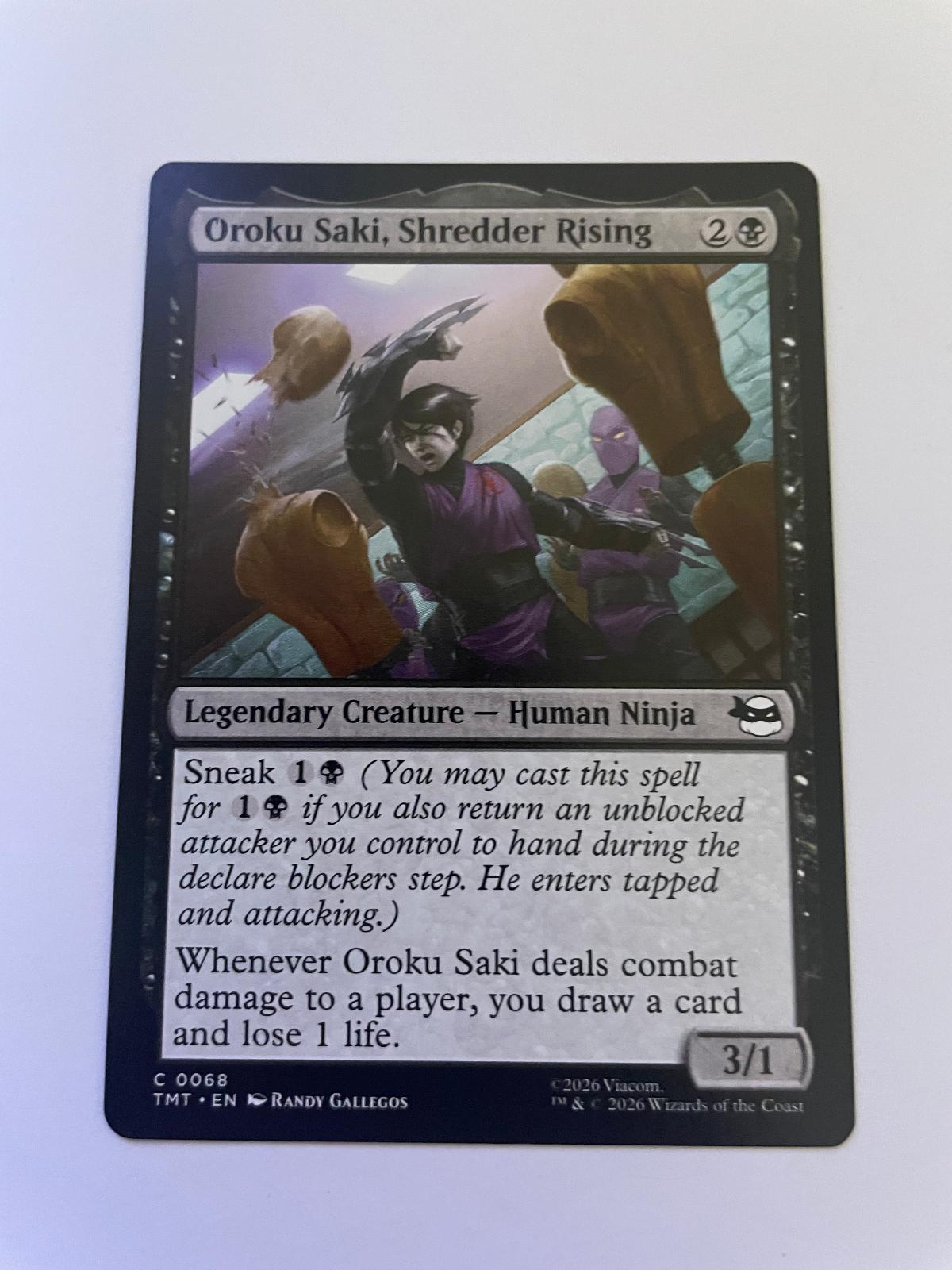 Oroku Saki, Shredder Rising 0068 Teenage Mutant Ninja Turtles NM