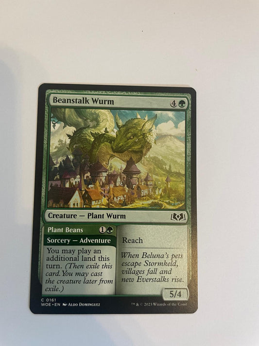 Beanstalk Wurm 161 Wilds of Eldraine NM
