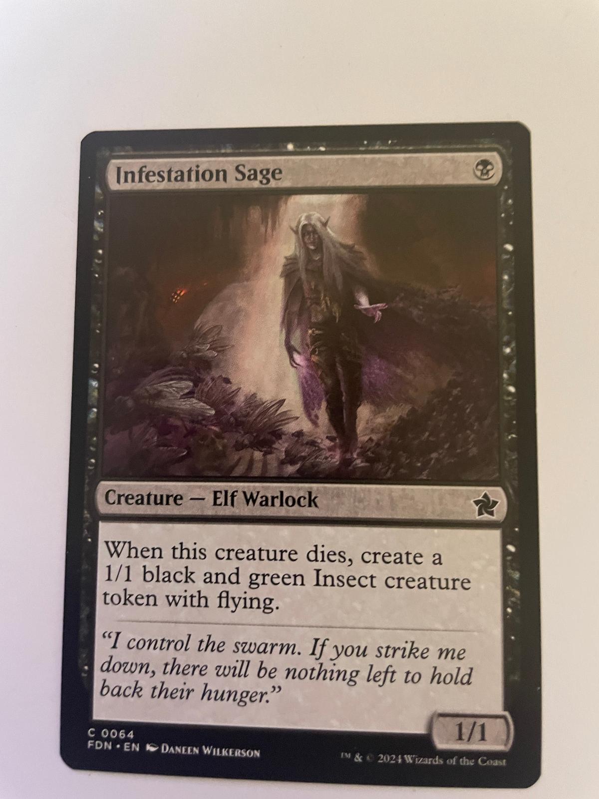 Infestation Sage 64 Common Foundations Magic: The Gathering Near Mint