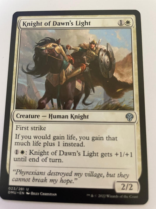 Knight of Dawn's Light 23 Uncommon Dominaria United Magic: The Gathering NM