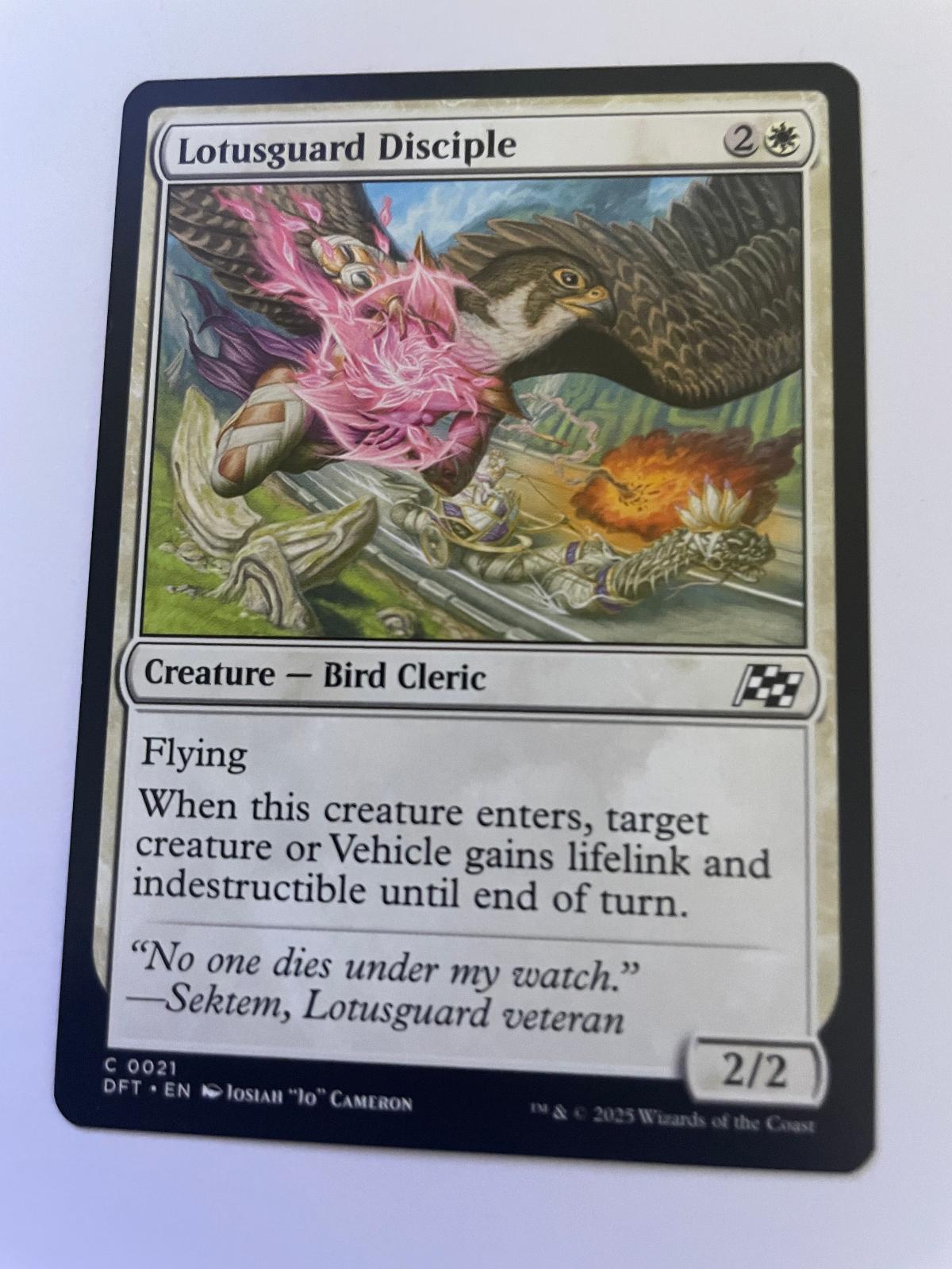Lotusguard Disciple 21 Common Aetherdrift Magic: The Gathering Near Mint