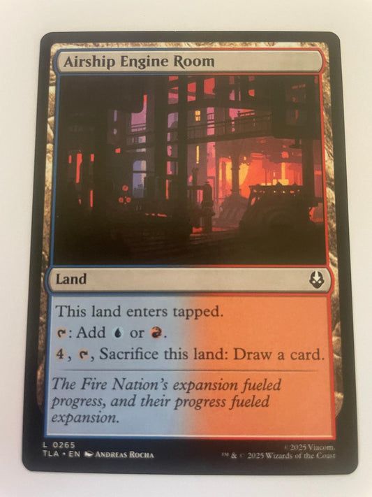 Airship Engine Room 265 Land Avatar: The Last Airbender Magic: The Gathering NM