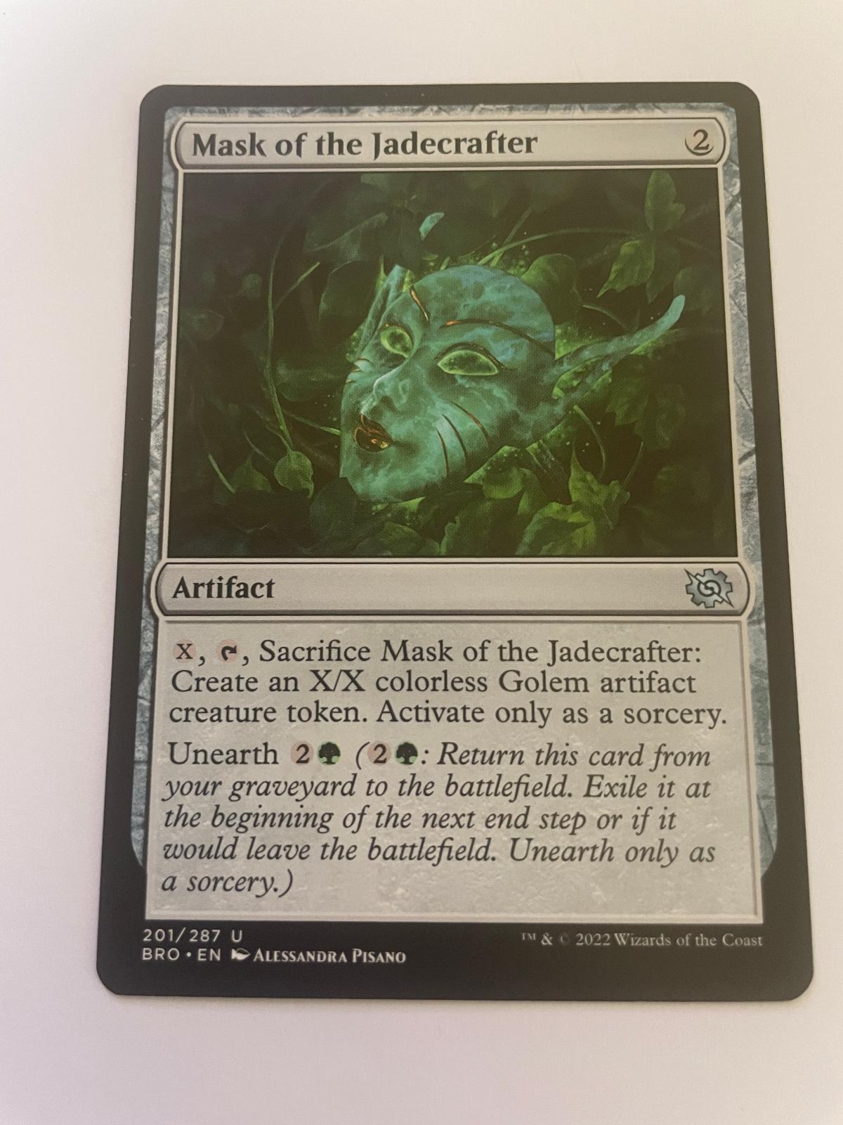 Mask of the Jadecrafter 201 Uncommon The Brothers' War Magic: The Gathering NM