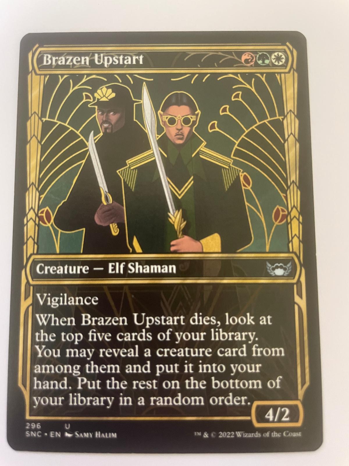Brazen Upstart (Showcase) 296 Streets of New Capenna Magic: The Gathering NM
