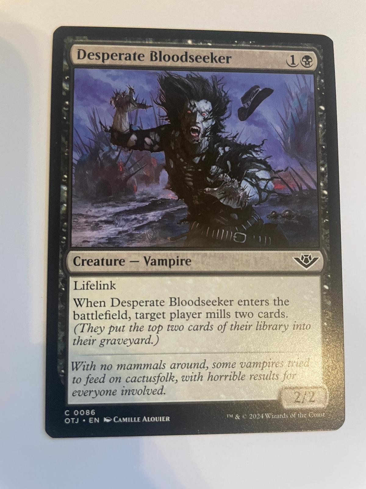 Desperate Bloodseeker 86 Outlaws of Thunder Junction NM