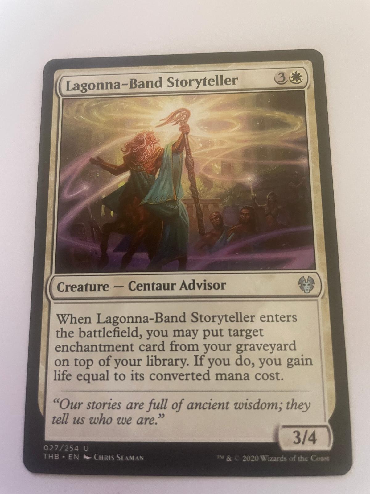 Lagonna-Band Storyteller 27 Uncommon Theros Beyond Death Magic: The Gathering NM
