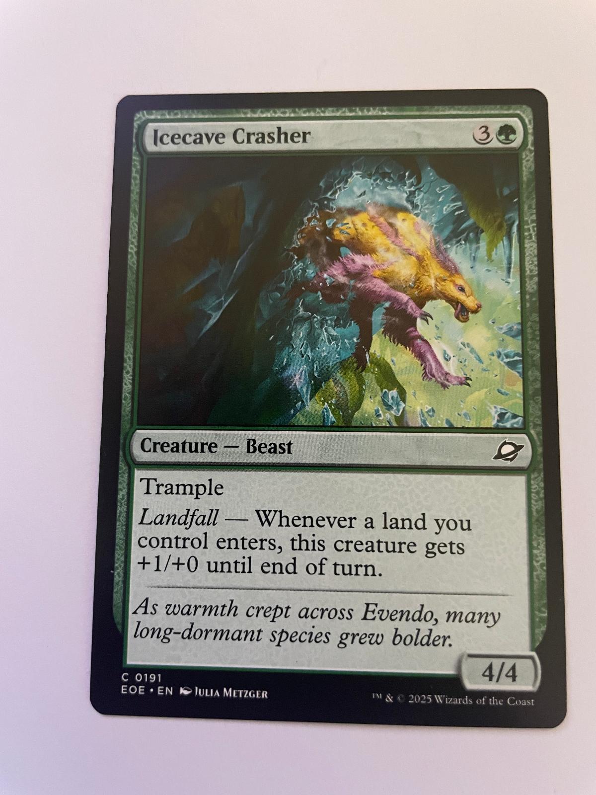 Icecave Crasher 191 Common Edge of Eternities Magic: The Gathering Near Mint