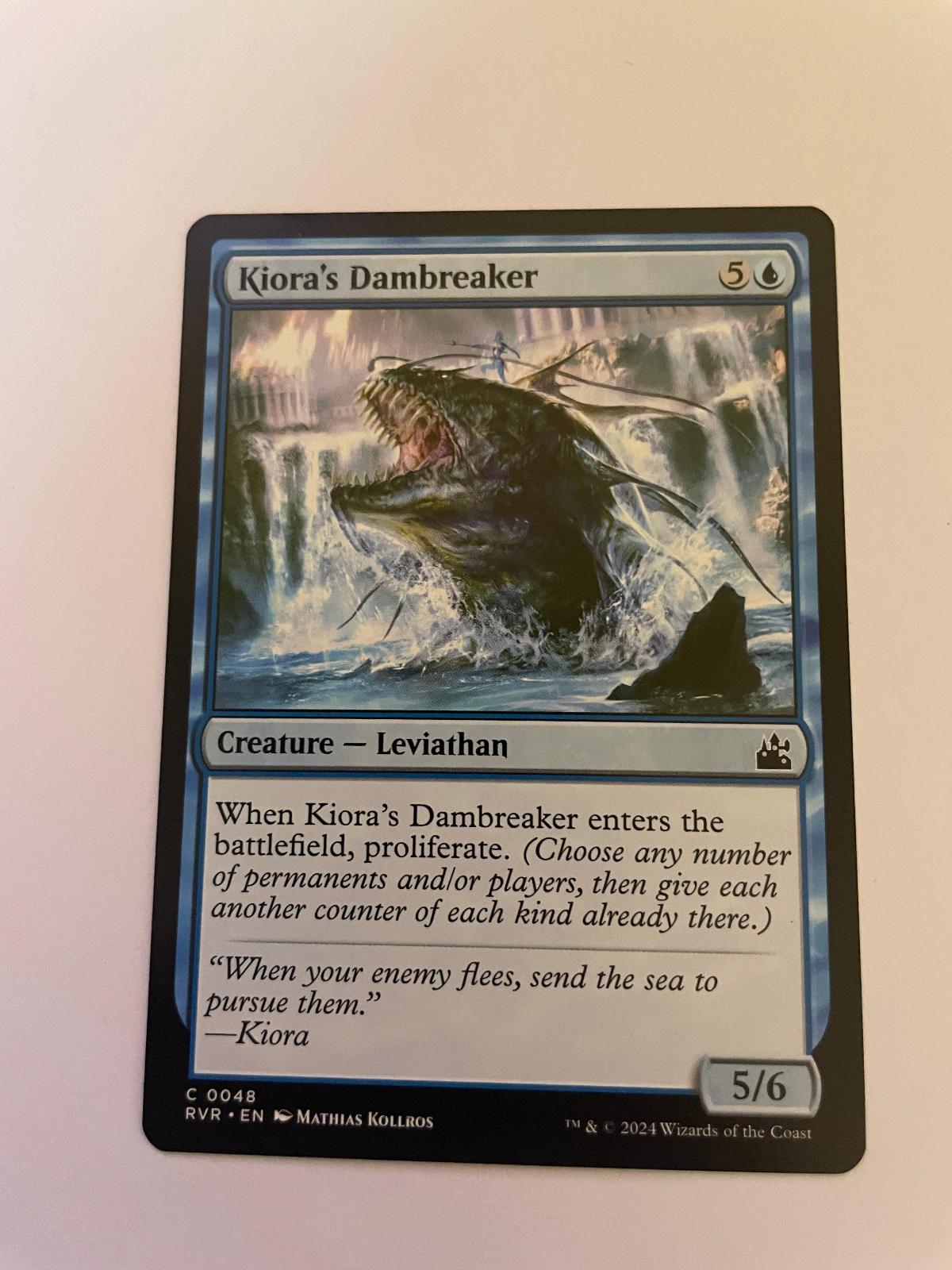 Kiora's Dambreaker 48 Common Ravnica Remastered Magic: The Gathering Near Mint