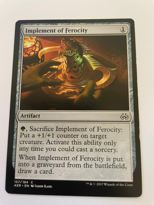 Implement of Ferocity 157 Common Aether Revolt Magic: The Gathering Near Mint