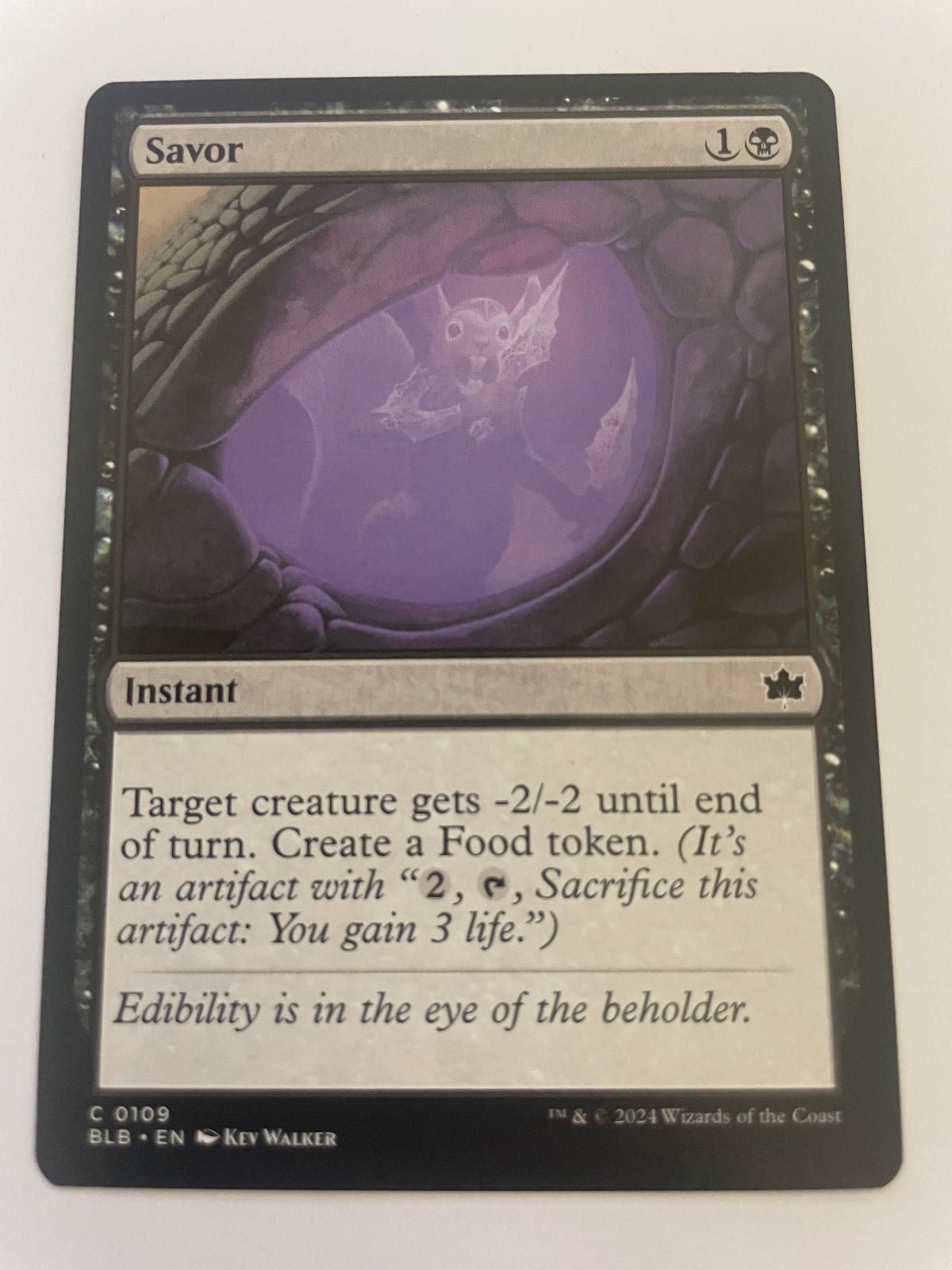 Savor 109 Common Bloomburrow Magic: The Gathering Near Mint