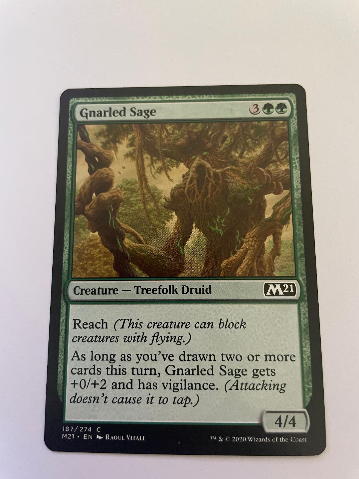 Gnarled Sage 187 Common Core Set 2021 Magic: The Gathering Near Mint