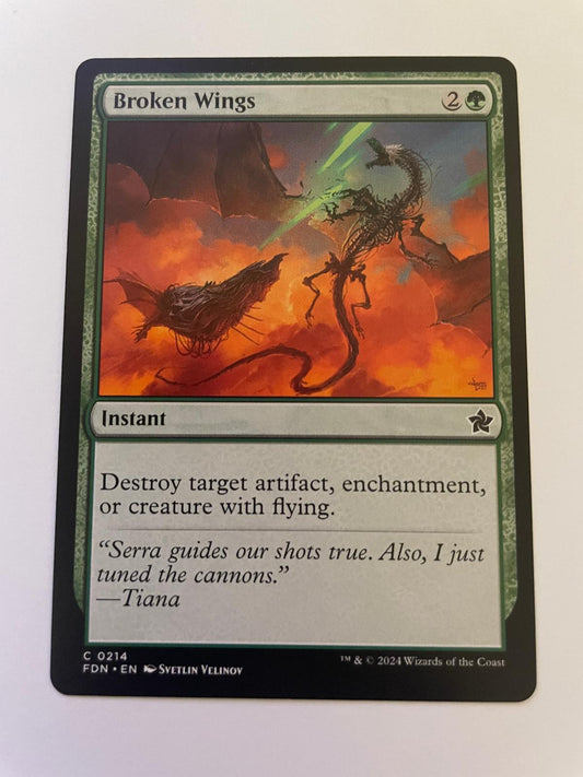 Broken Wings 214 Common Foundations Magic: The Gathering Near Mint